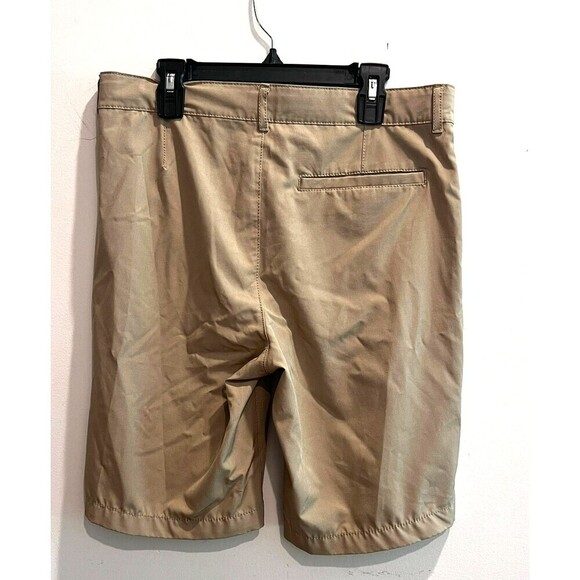 Old Navy Boys Beige Chino Shorts 16 Dry Quick Zip Flat Front Slash Pockets - Picture 2 of 7
